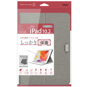 ナカバヤシ 軽量ハードケースカバー iPad10.2inch2019用 グレー TBC-IP1907GY