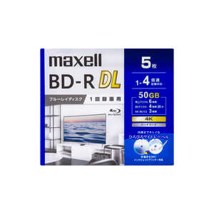 マクセル 録画用BD-R DL 5枚 maxell ［5枚 /50GB /インクジェットプリンター対応］ BRV50WPG.5S