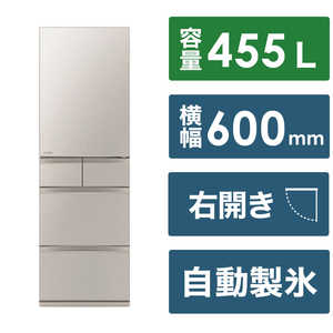 三菱　MITSUBISHI 冷蔵庫 Bシリーズ 5ドア 右開き 455L MR-B46J-C