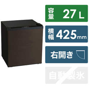 東芝　TOSHIBA 冷蔵庫 ホテル用 1ドア 右開き 27L GR-HB30PT-TS ブラウン