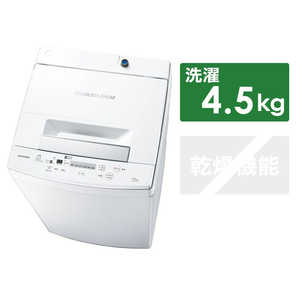 東芝　TOSHIBA 全自動洗濯機 ピュアホワイト AW-45M7-W