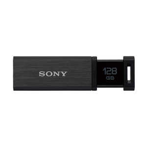 ソニー　SONY USBメモリ ポケットビット ブラック [128GB /USB3.0 /USB TypeA /ノック式] USM128GQXB
