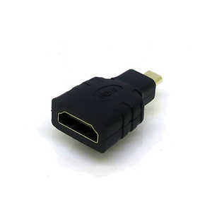 変換名人JAPAN HDMI変換アダプタ ［MicroHDMI オス→メス HDMI］ ブラック ［HDMI⇔MicroHDMI /スタンダードタイプ］ HD8937