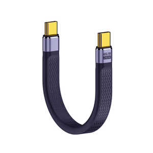 YOUZIPPER USB-C ⇔ USB-Cケーブル ［映像 /充電 /転送 /0.1m /USB Power Delivery /240W /40Gbps /8K60P /USB4］ ［Type-Cオス・オス］ USB4-240W-01
