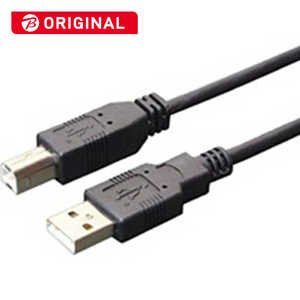 ナカバヤシ USB2.0ケーブル A ⇔ B 3m  USBB30BK (黒)