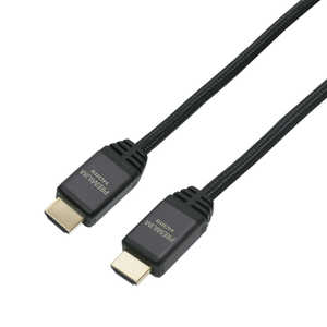 ナカバヤシ HDMIケーブル ブラック [1.2m /HDMI⇔HDMI /スタンダードタイプ /4K対応] HDC-PR12BK