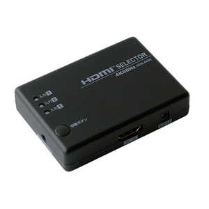 ミヨシ HDMIセレクター 3台用 4K60Hz対応 リモコン付属 HDS-4K05