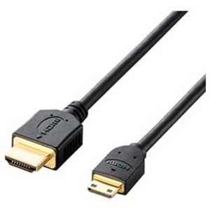 エレコム　ELECOM HDMI変換ケーブル ブラック [1.5m /HDMI⇔miniHDMI /スタンダードタイプ /4K対応] CAC-HD14EM15BK