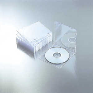 エレコム　ELECOM CD/DVD/Blu-ray対応収納スリムケース(1枚収納×10セット) CCD-JSCS10CR