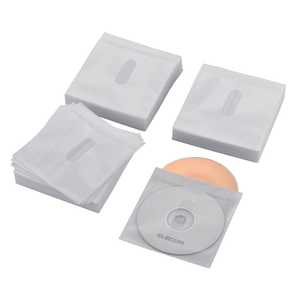 エレコム　ELECOM 240枚収納 Blu-ray･CD･DVD対応不織布ケース タイトルカード(ホワイト) CCD-NIWB240WH