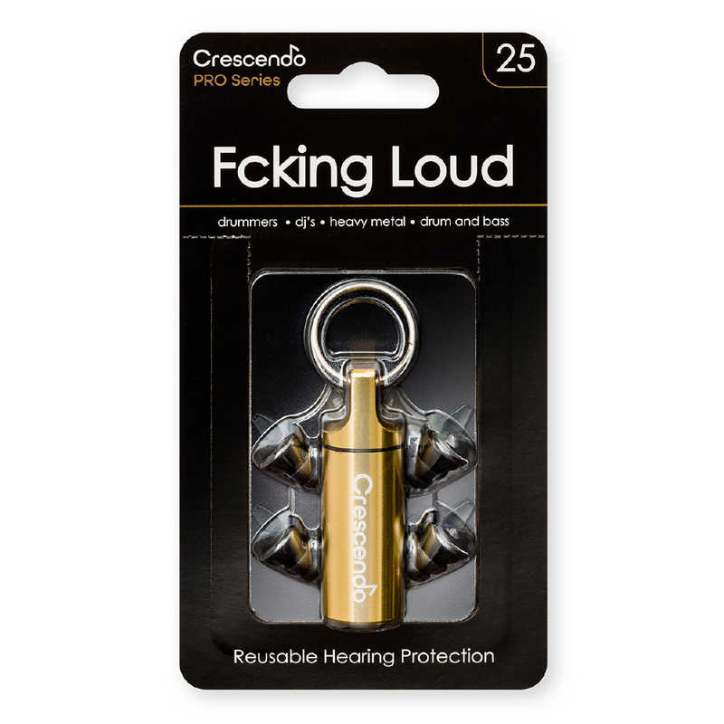 CRESCENDO CRESCENDO 音楽用耳栓（ヘヴィメタル・ハードスタイル用） FckingLoud25 FckingLoud25