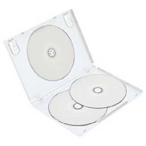 ロアス DVDケース 3枚収納×3 ホワイト DVD-NA005-3W