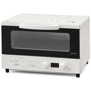 アイリスオーヤマ　IRIS OHYAMA マイコン式オーブントースター 1200W/食パン４枚 ホワイト MOT-401-W