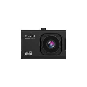 ナガオカ 高画質HDリアカメラ搭載 前後2カメラドライブレコーダー MOVIO ブラック [前後カメラ対応 /Full HD（200万画素） /セパレート型] MDVR307HDREAR