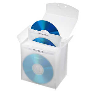 サンワサプライ 収納ケース付･Blu-ray/DVD/CD対応不織布ケース 25枚入 クリア FCD-FBDBX25CL