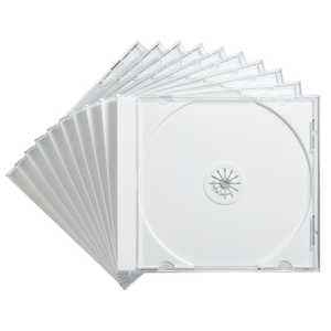 サンワサプライ Blu-ray・DVD・CDケース（10枚セット・ホワイト）  FCD-PN10WN