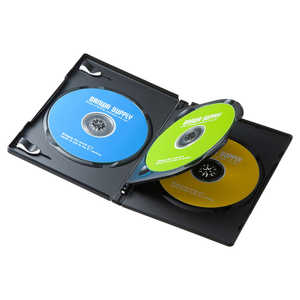サンワサプライ DVDトールケース（3枚収納・10枚セット・ブラック） DVD-TN3-10BKN