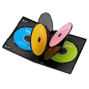 サンワサプライ CD･DVD･ブルーレイ用 [18枚収納] DVDトールケース 6枚収納x3 ブラック DVD-TN6-03BKN