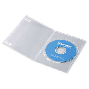 サンワサプライ CD･DVD･ブルーレイ用 [10枚収納] スリムDVDトールケース 1枚収納x10 クリア DVD-TU1-10CLN