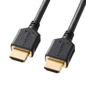サンワサプライ HDMIケーブル ブラック [1.5m /HDMI⇔HDMI /スタンダードタイプ /4K対応] KM-HD20-P15