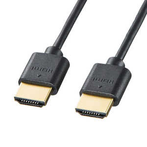 サンワサプライ HDMIケーブル ブラック [1.5m /HDMI⇔HDMI /スタンダードタイプ /4K対応] KM-HD20-SS15