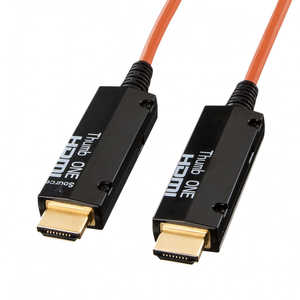 サンワサプライ HDMIケーブル/光ファイバー [20m /HDMI⇔HDMI /スタンダードタイプ] KM-HD20-FB20K