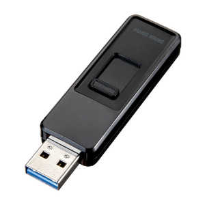 サンワサプライ USBメモリ ブラック [16GB /USB3.2 /USB TypeA /スライド式] UFD-3SLT16GBK