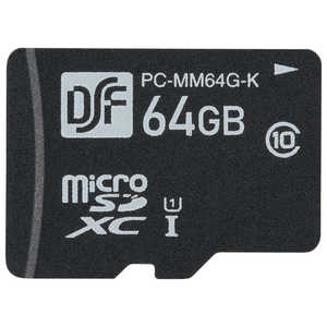 オーム電機 マイクロSDメモリーカード 64GB 高速データ転送 ［Class10 /64GB］ PC-MM64G-K