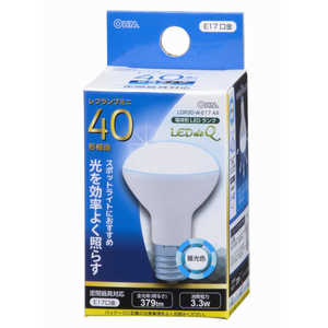 オーム電機 LED電球 ミニレフ形 LEDdeQ ホワイト [E17/昼光色/40W相当/レフランプ形] LDR3D-W-E17 A9