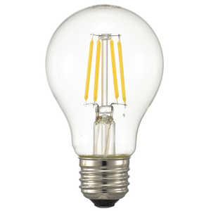 オーム電機 LED電球 フィラメント E26 40形相当 調光器対応 LDA4L/DC6