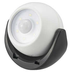 オーム電機 LEDセンサーライト乾電池式100ルーメン ［白色 /乾電池式］ NIT-BLA100JM-3W