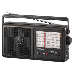 オーム電機 ポータブル短波ラジオ AM/FM AudioComm [ワイドFM対応 /AM/FM/短波] RAD-T900Z