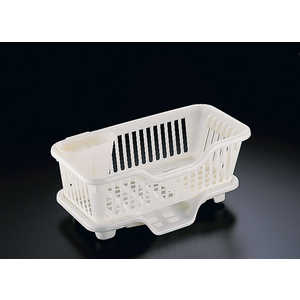 サンコープラスチック 皿立て水切りかご タテ型スリムタイプ No.3 (箸立て付) EMZ1601