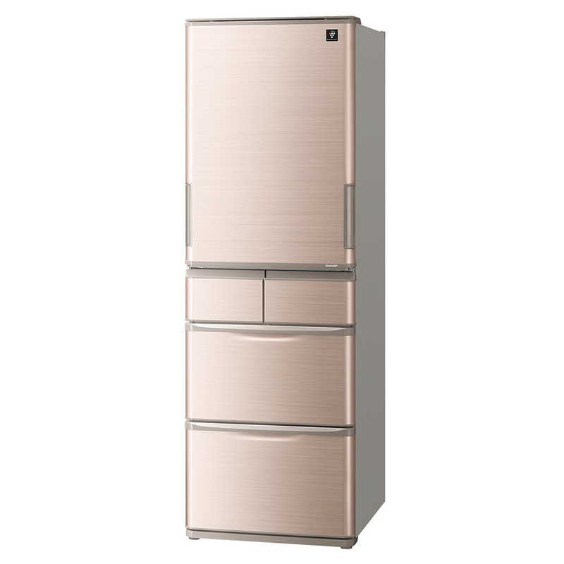 シャープ　SHARP シャープ　SHARP 冷蔵庫 5ドア プラズマクラスター冷蔵庫 どっちもドア(両開き) 412L SJ-W413G-T ブラウン SJ-W413G-T ブラウン