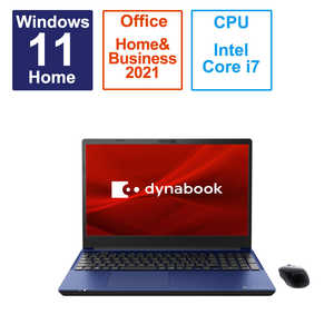 dynabook　ダイナブック ノートパソコン dynabook T9 プレシャスブルー [15.6型 /Win11 Home /Core i7 /メモリ：32GB /SSD：1TB /Office] P2T9WPBL