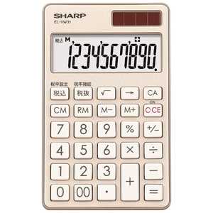 シャープ　SHARP カラー･デザイン電卓｢手帳タイプ｣(10桁) EL-VW31-NX