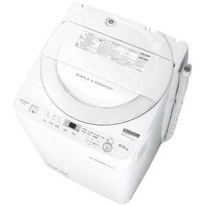 シャープ　SHARP 全自動洗濯機 ホワイト系 ES-GE6B-W
