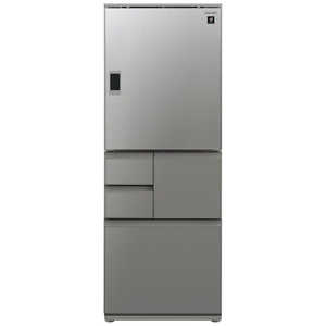 シャープ　SHARP 冷蔵庫 5ドア プラズマクラスター冷蔵庫 どっちもドア(両開き) 502L SJ-WX50E-S エレガントシルバー
