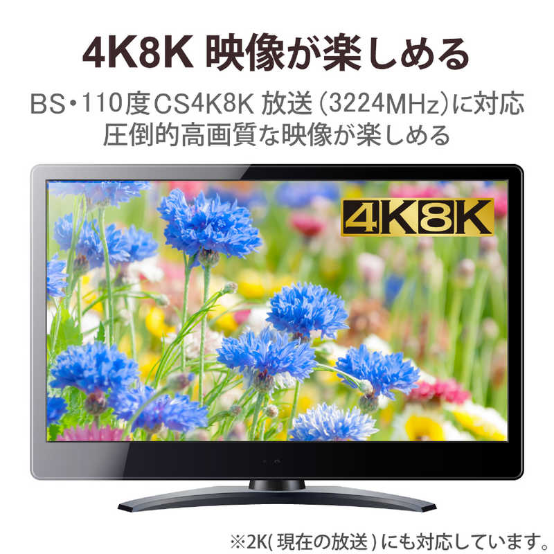 DXアンテナ DXアンテナ 4K8K対応 テレビ用アンテナケーブル 10m グレー 直付未加工-直付未加工 S5CFB10SP S5CFB10SP