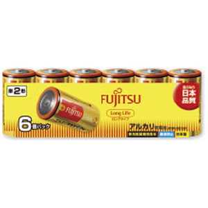 富士通　FUJITSU ｢単2形｣6本 アルカリ乾電池｢ロングライフ｣ LR14FL(6S)