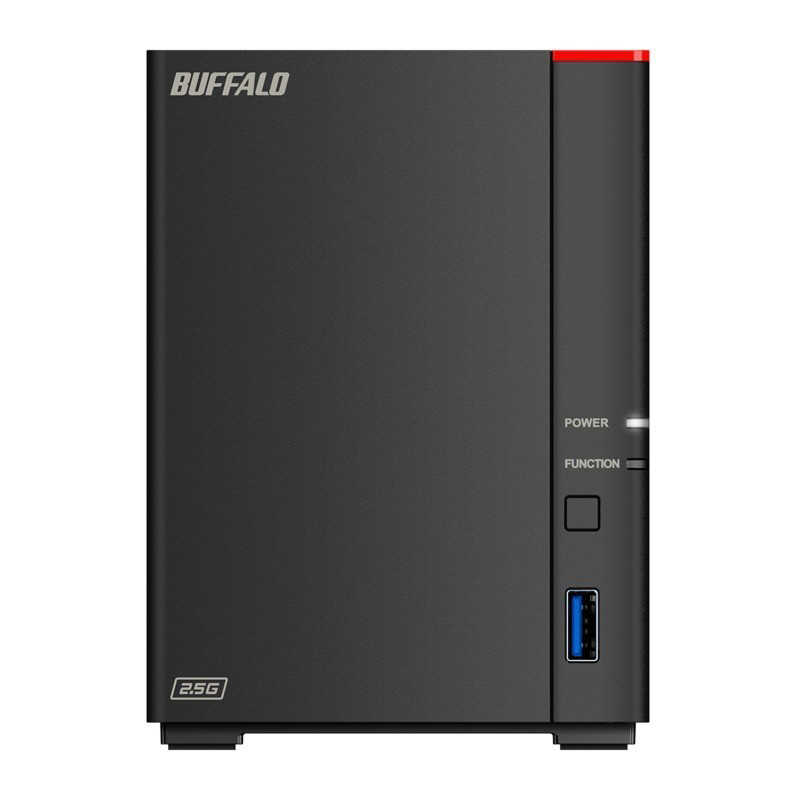 BUFFALO BUFFALO NAS［2TB搭載 /2ベイ］ LinkStation 2.5GbE搭載 高速モデル ブラック  LS720D0202 LS720D0202