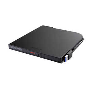 BUFFALO DVDドライブ 外付け 光学式 DVD CD ポータブル Mac/Win Type-C対応 DVSM-PTCV8U3-BKB