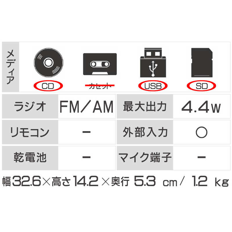 コイズミ　KOIZUMI コイズミ　KOIZUMI CDラジオ シルバー SDD-4340 SDD-4340