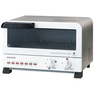 コイズミ　KOIZUMI オーブントースター 1200W/食パン2枚 ホワイト KOS-1204/W