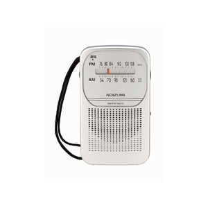 コイズミ　KOIZUMI ポータブルラジオ ワイドFM対応 シルバー SAD-7226/S
