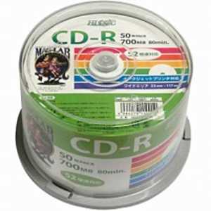 HIDISC 52倍速対応 デｰタ用CD-Rメディア(700MB･50枚) HDCR80GP50