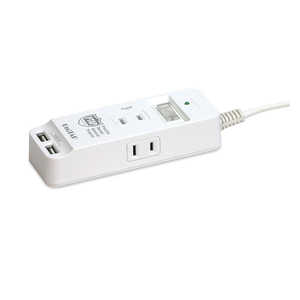 プリンストン 火災防止+USB給電機能付マルチタップ1 PPSR-UTAPS1