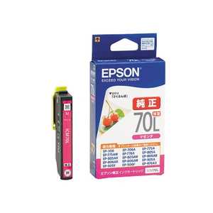 エプソン　EPSON インクカｰトリッジ ICM70L (増量マゼンタ)