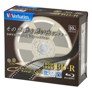 VERBATIMJAPAN 録画用BD-R 4倍速対応 25GB 10枚 VBR130YC10V1