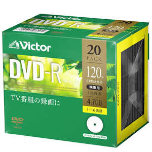 VERBATIMJAPAN 録画用DVD-R Victor(ビクター)  20枚 4.7GB インクジェットプリンター対応  VHR12JP20J1